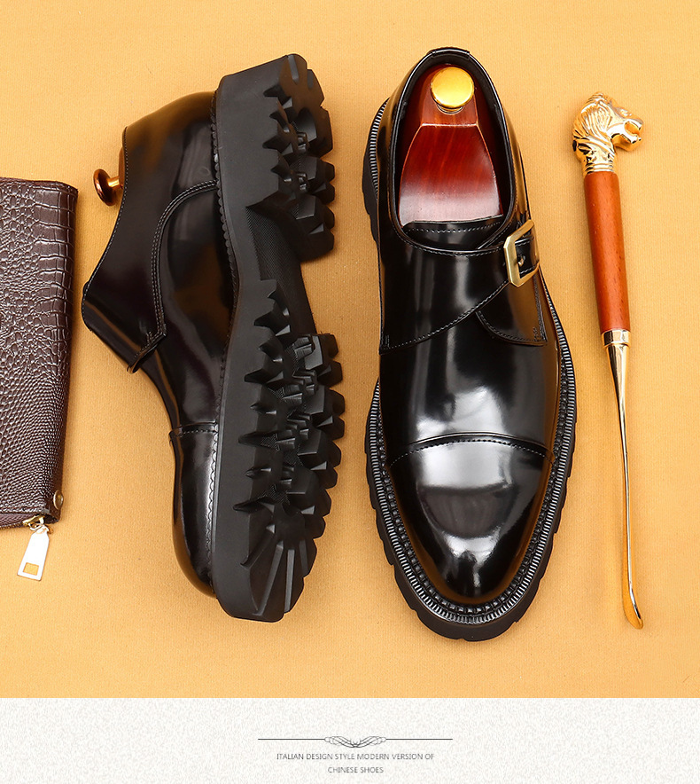 Heißer verkauf high-grade patent leder glänzend leder schuhe männer schaffell innen leder drei-joint dicken sohlen formale tragen Mengke schuhe_voghion.com