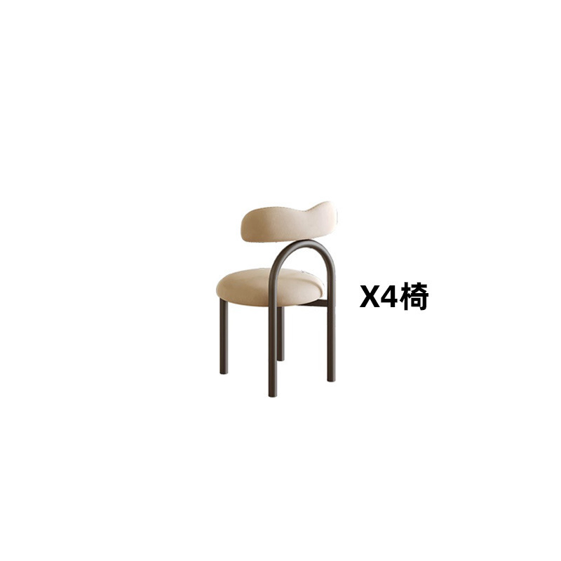凡创佳品岛台餐桌一体可伸缩家用岩板餐台奶油风多功能储物中导台|undefined