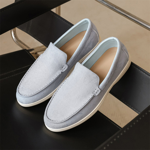 Pure Original Italian Pumps Flat Business Casual Loafers Men's Shoes with Comfort Feel B-3
