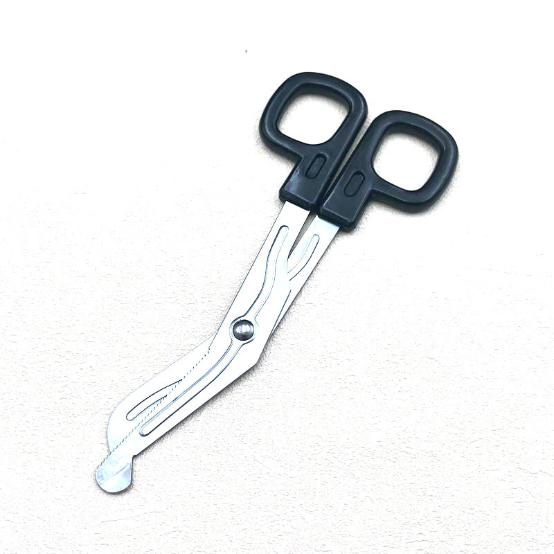 Ciseaux médicaux en acier inoxydable crantés pour urgences_voghion.com