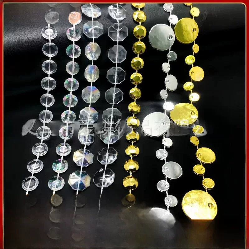 Acrylic curtain, ceiling decorations for hotel, 10mm