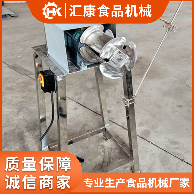 汇康机械研发电动烤肠拆线机 快速香肠拆线设备 小型香肠抽线设备