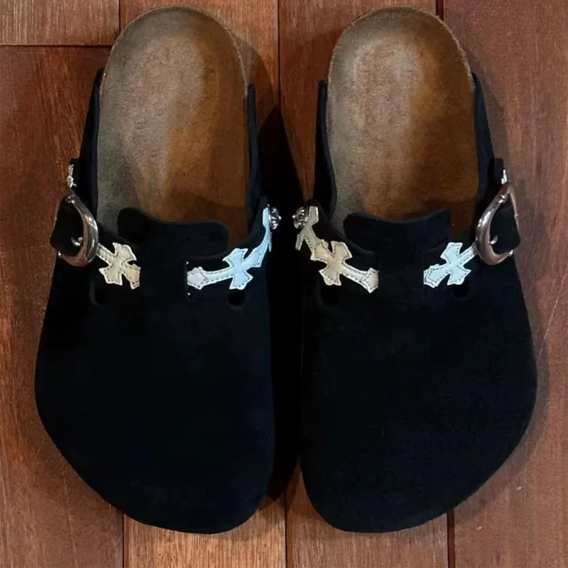 [Spot] Туфли с толстой подошвой Baotou Bergken женские новые кроссовки ретро найден lazy half slipper