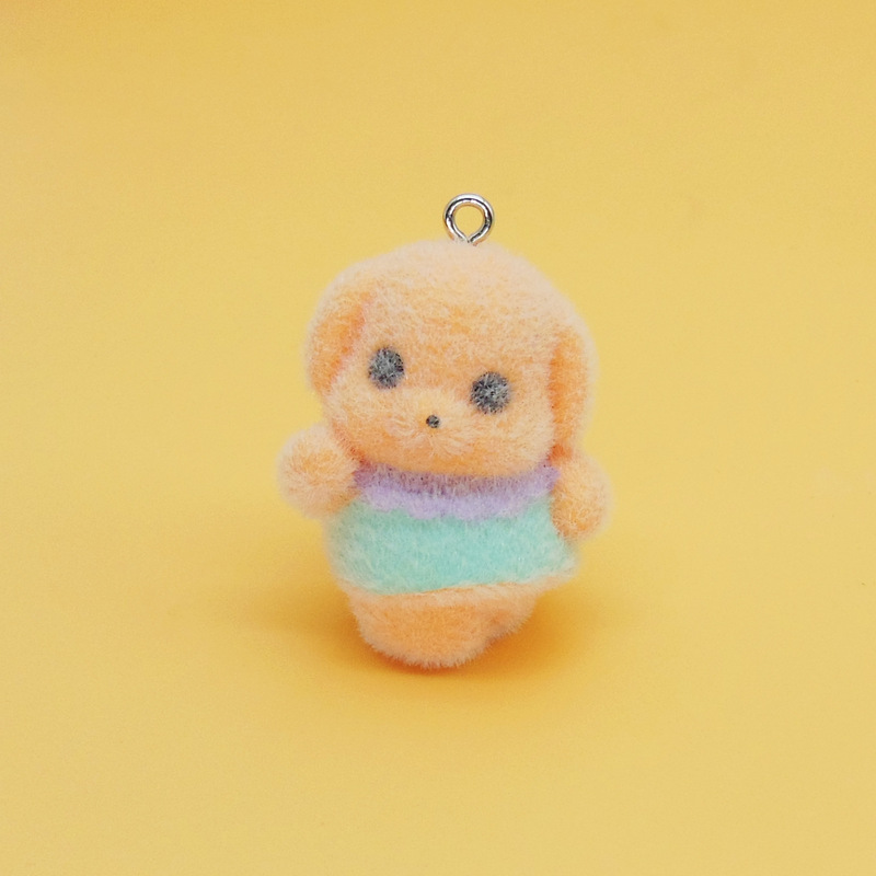 日本と韓国のかわいい植毛小動物ペンダント手作り DIY 携帯電話チェーンバッグペンダント植毛人形ジュエリーアクセサリー|undefined