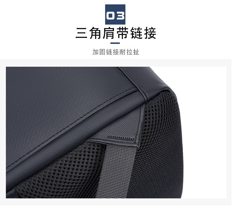 New cross-border large-capacity waterproof backpack, men's high-end 17.3-inch laptop bag, double-shoulder business bag undefined