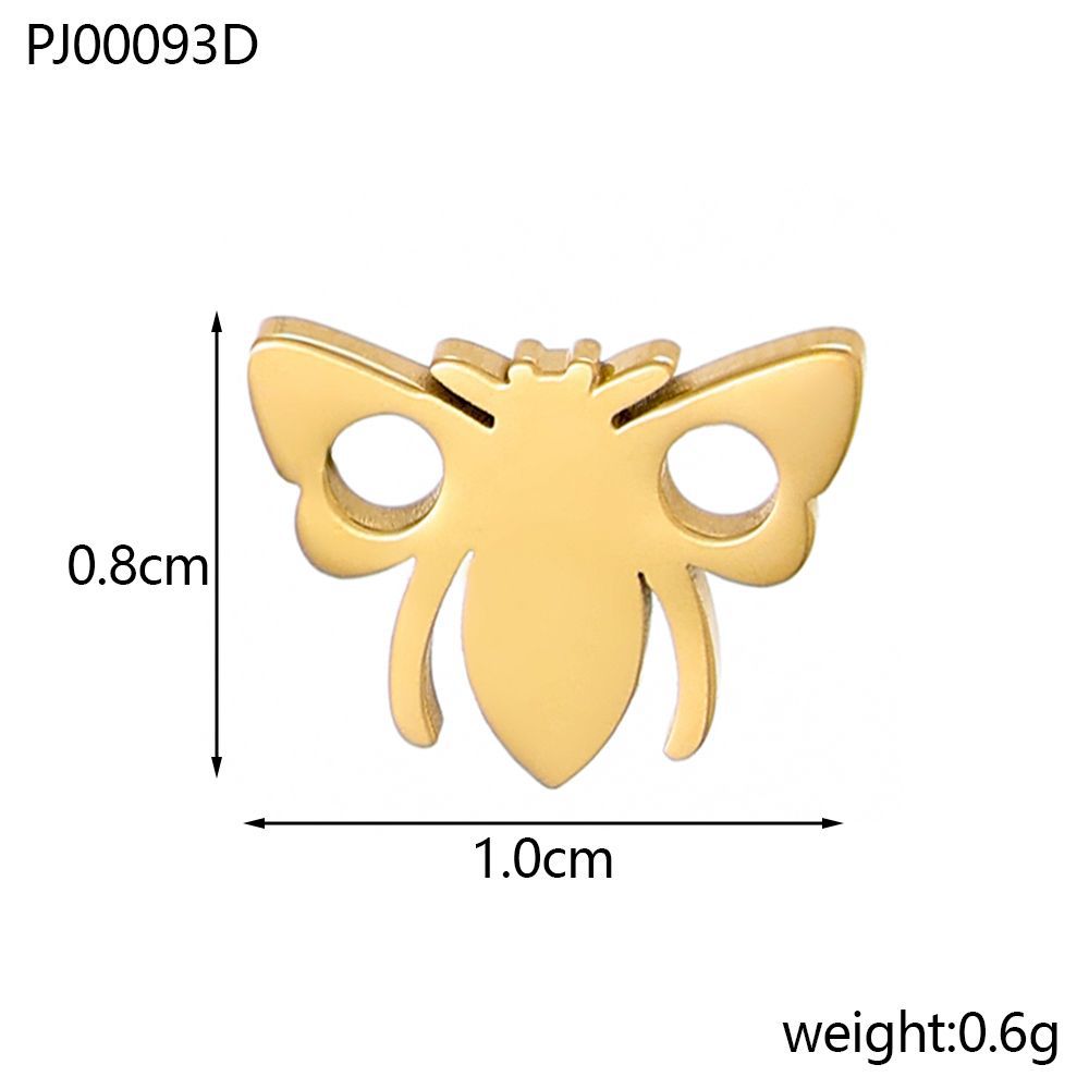 2g Weight Pendant Jewelry Making Type DIY Ornament Accessories Classification 1 Piece Quantity 304 Stainless Steel Material Dragonfly, Butterfly Pattern All Seasons Season Plating Design Basic, Simple Style Style 1 Piece 304 Stainless Steel Dragonfly Butterfly Pendant 5