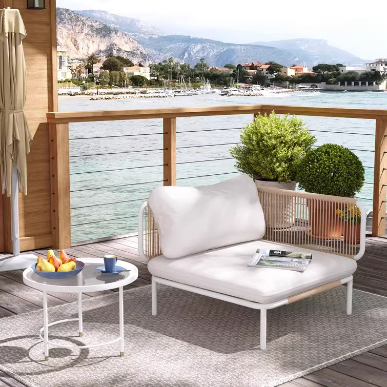 Sofá al aire libre patio villa de alta calidad seda