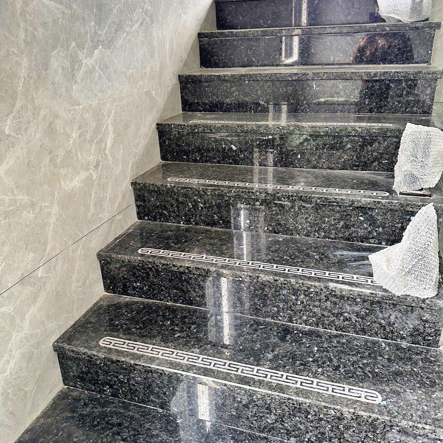 花岗岩天然挪威海洋蓝 楼梯石材光面雕花大理石板材