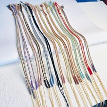 藏式手搓棉线横穿款手工编制天珠唐卡吊坠绳可调节翡翠玛瑙项链绳