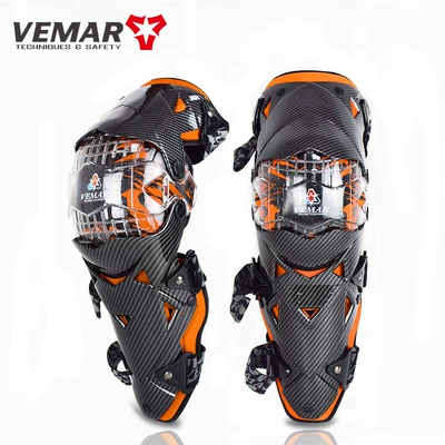 Vemar New Motorcycle Knee Pads: Motorcycle Safety Supplies - orange