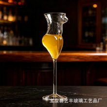 创意水晶玻璃人体红酒杯高硼硅美女高脚杯透明玻璃酒杯香槟杯