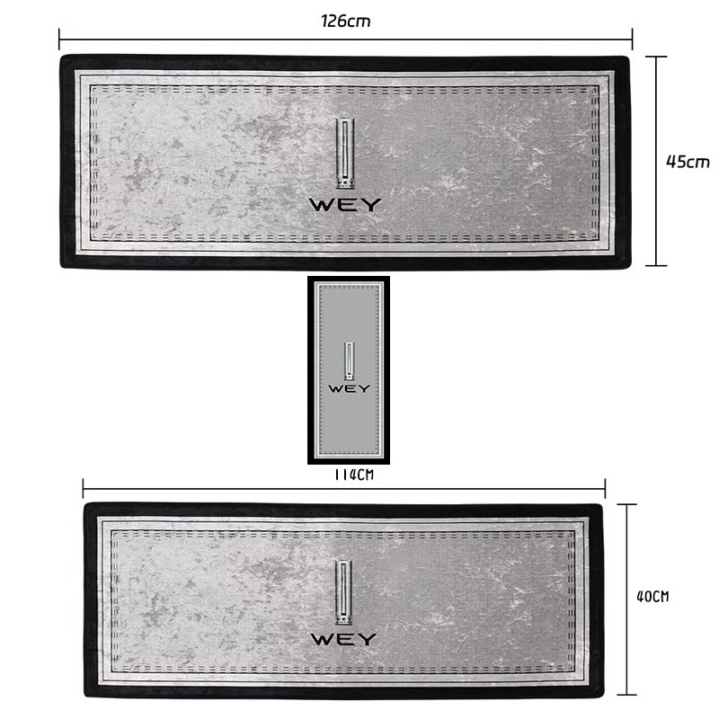 Universal Foot Pad, Gaoshan Floor Mats for - middle-row-aisle-rear-row-silver