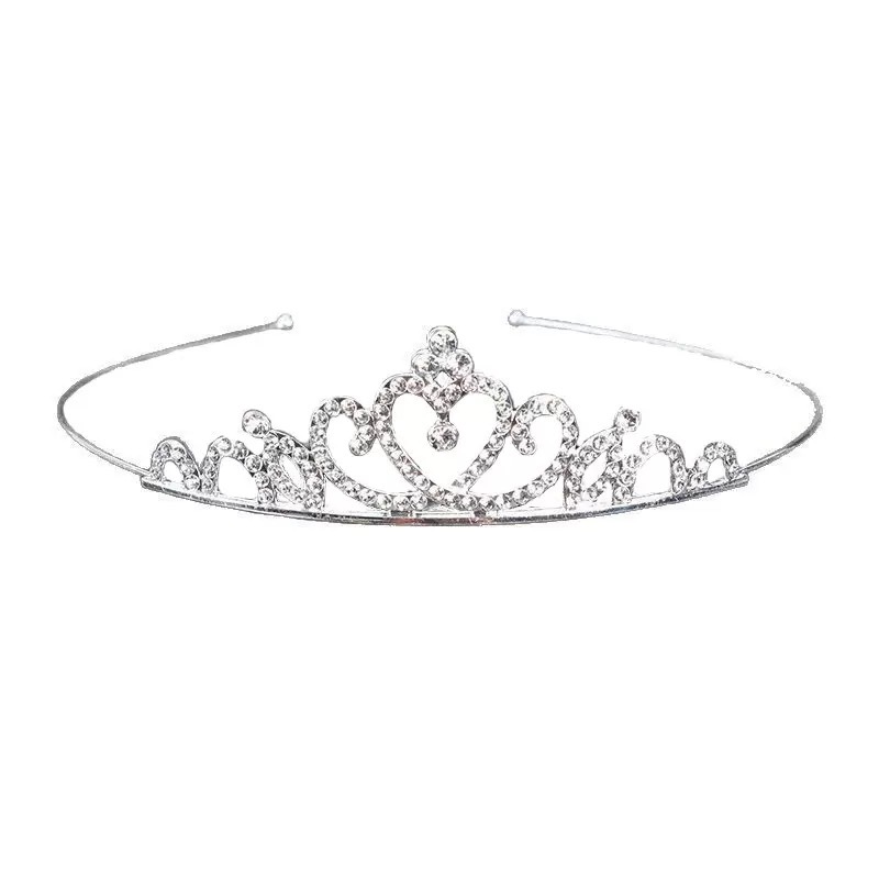 Corona transfronteriza cabeza de cumpleaños para niños joyas de cabello de fiesta joyas de boda flor princesa diamante cabeza de aro