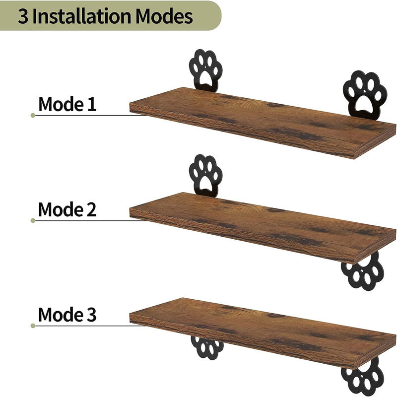 Organizador de almacenamiento de madera estante de almacenamiento sala de estar decoración de la pared estante de madera suministro directo de fábrica simple pantalla