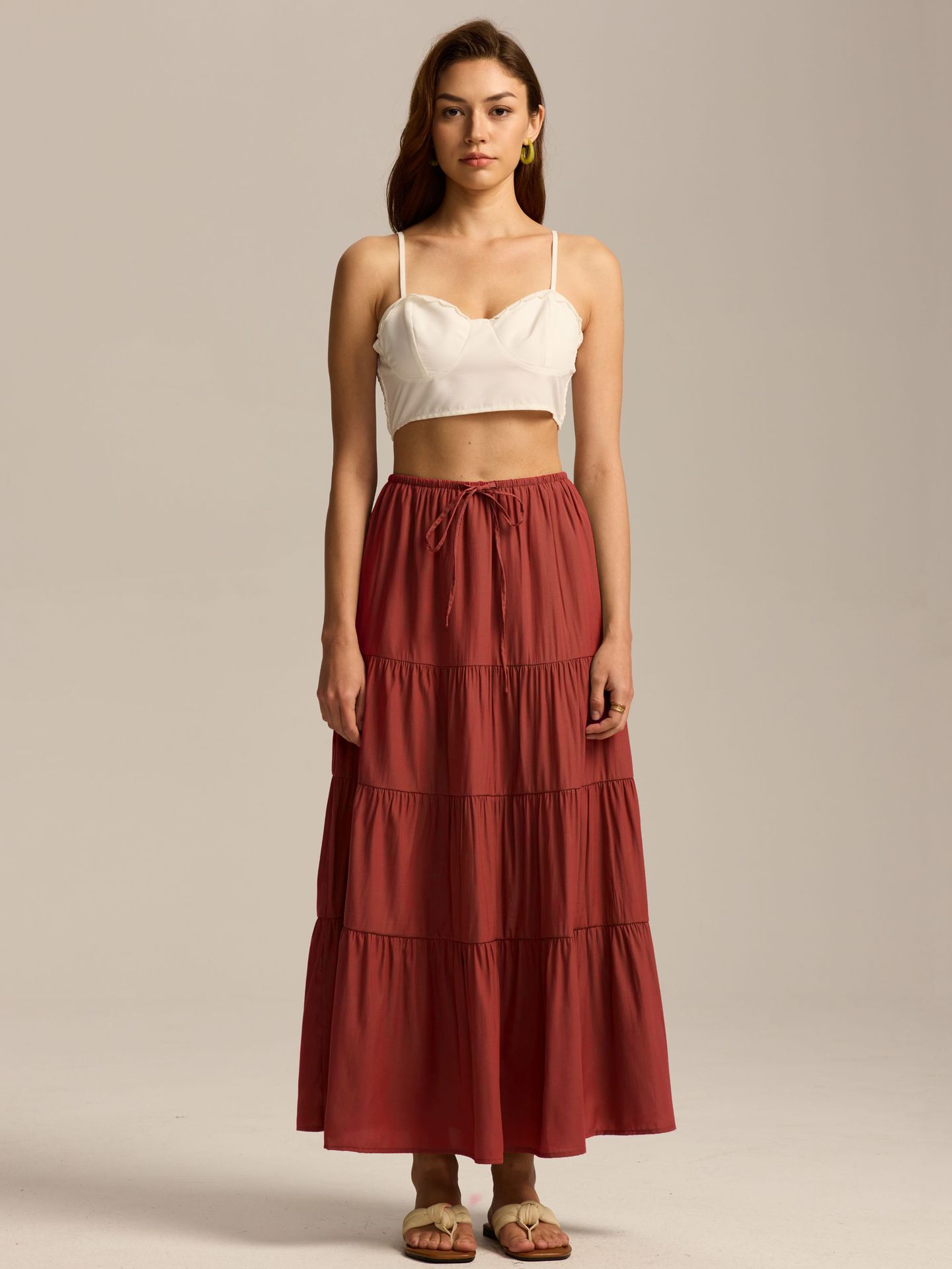 Women's A-Line Skirt Casual Simple Style Solid Color Maxi Long Dress Casual Daily display picture 60