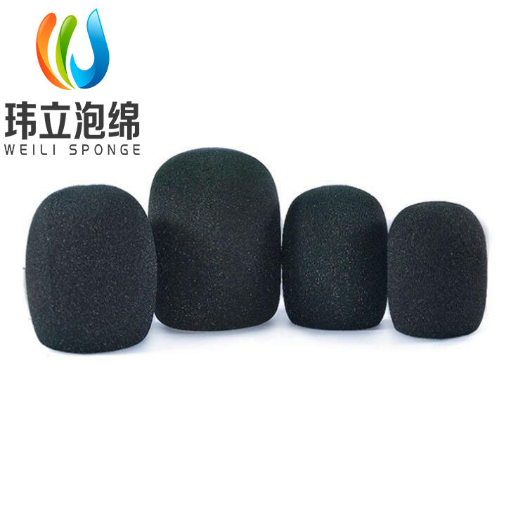 厂家直供加厚大号录音电容麦防风绵麦克风咪罩海绵话筒套防喷海绵