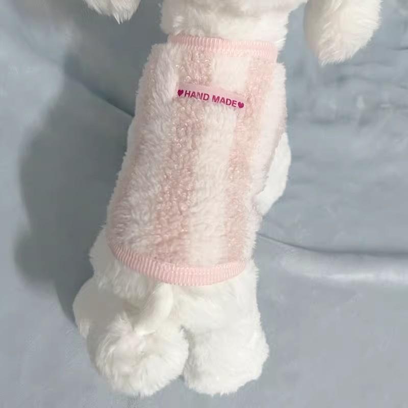 Super pequeño chaleco de peluche de otoño y invierno taza de té de cuerpo pequeño perro cachorro gato cachorro ropa de gato pequeño invierno caliente para evitar la pérdida de pelo
