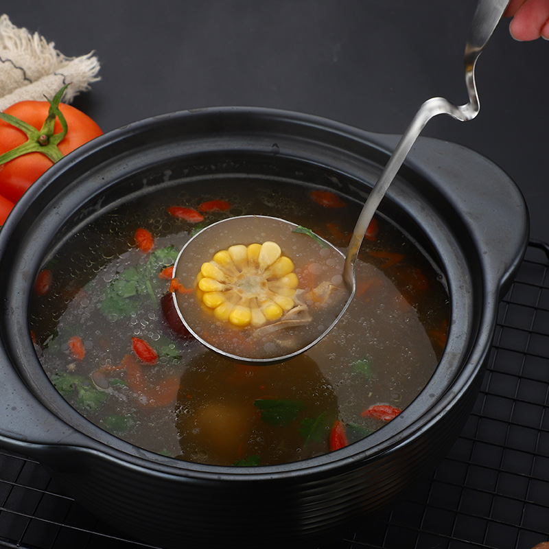 304 cuchara de separación de aceite de acero inoxidable Cuchara de sopa de colador hogar creativo sopa de aceite separación sopa desnatada Internet celebridad filtro de aceite