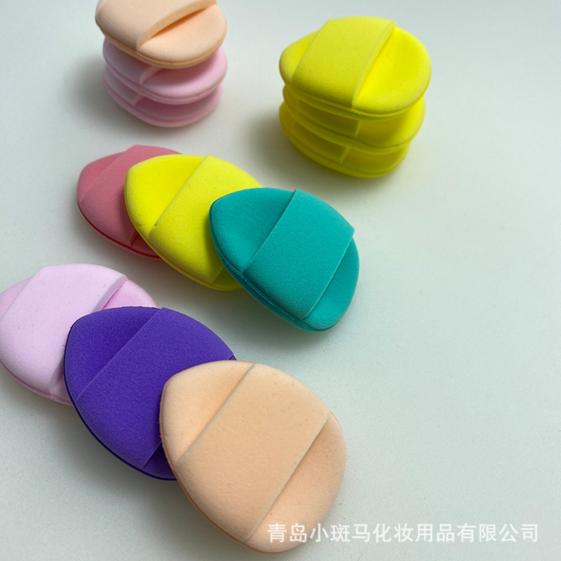 指先パフミニクッションパフ乾湿両用小水滴カバートランペット指マントーbbパフ|undefined