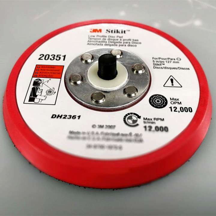 3M 20317圆盘水磨机NA20351长毛短毛托盘5寸125MM机械手打磨盘