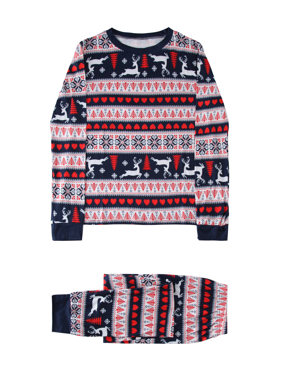 2023 Amazon europeo y americano nuevo hogar familiar de Navidad traje de padre-hijo impreso Navidad padre-hijo traje