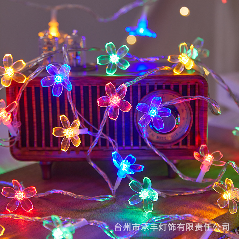 スターライト LED 小さなカラフルなライトストリングソーラー屋外キャンプ雰囲気ライトクリスマス屋台装飾点滅ストリングライト