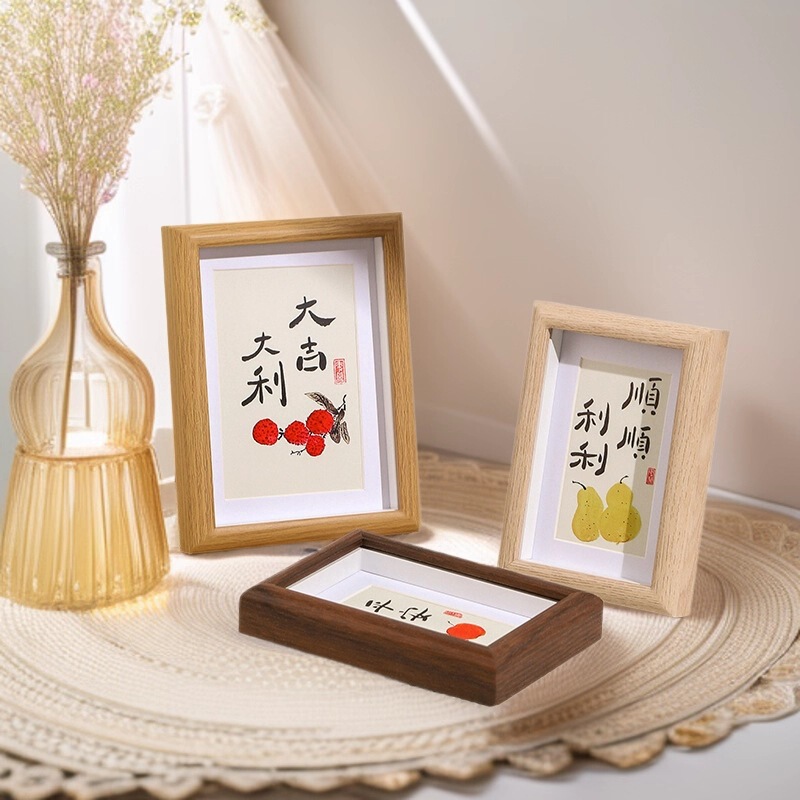 Hollow Photo Frame Display Stand 3D Photo Frame 5678inch A4 Photo Frame Wall Hanging Calligraphy Frame Dried Flower Photo Frame