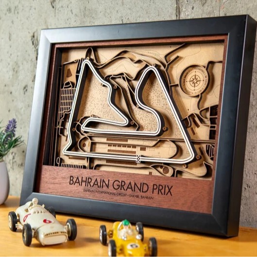 Cross-border Creative New Wooden F1 track map Home Living Room Wall Art Deco Racing Gift Cross-border Creative New Wooden F1 track map Home Living Room Wall Art Deco Racing Gift