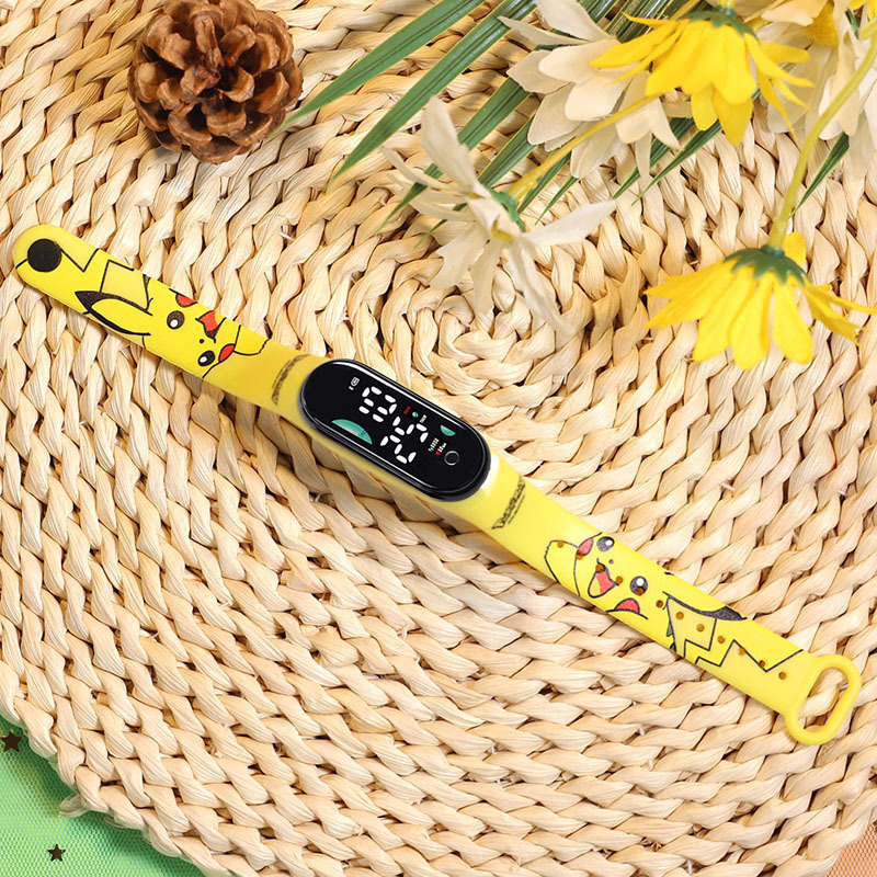 2024 explosión de chatarra oso de café M9 impresión pulsera relojes de pulsera niños estudiantes moda lindo reloj electrónico LED