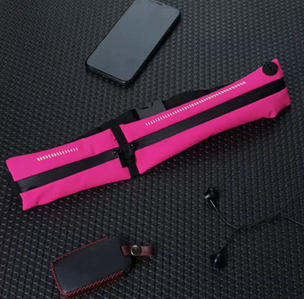 Double zipper luminous style-Rood