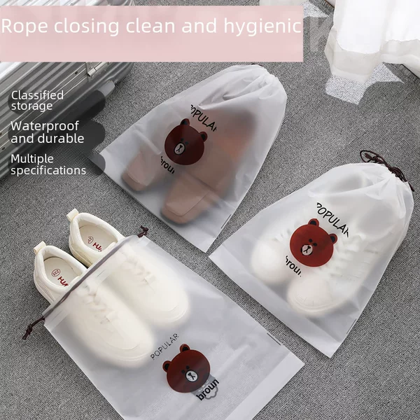 Shoe Storage Bag, Dust-Proof and Moisture-Proof Drawstring Pouch, Student Dormitory Organizing Shoe Bag, Travel Packing Bag
