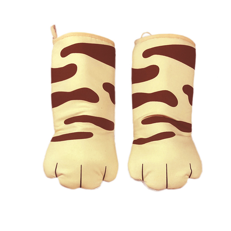 Guantes Resistentes al Calor con Diseño de Pata de Gato para Horno y Microondas, Anti-quemaduras y Resistentes a Altas Temperaturas, del Fabricante Original