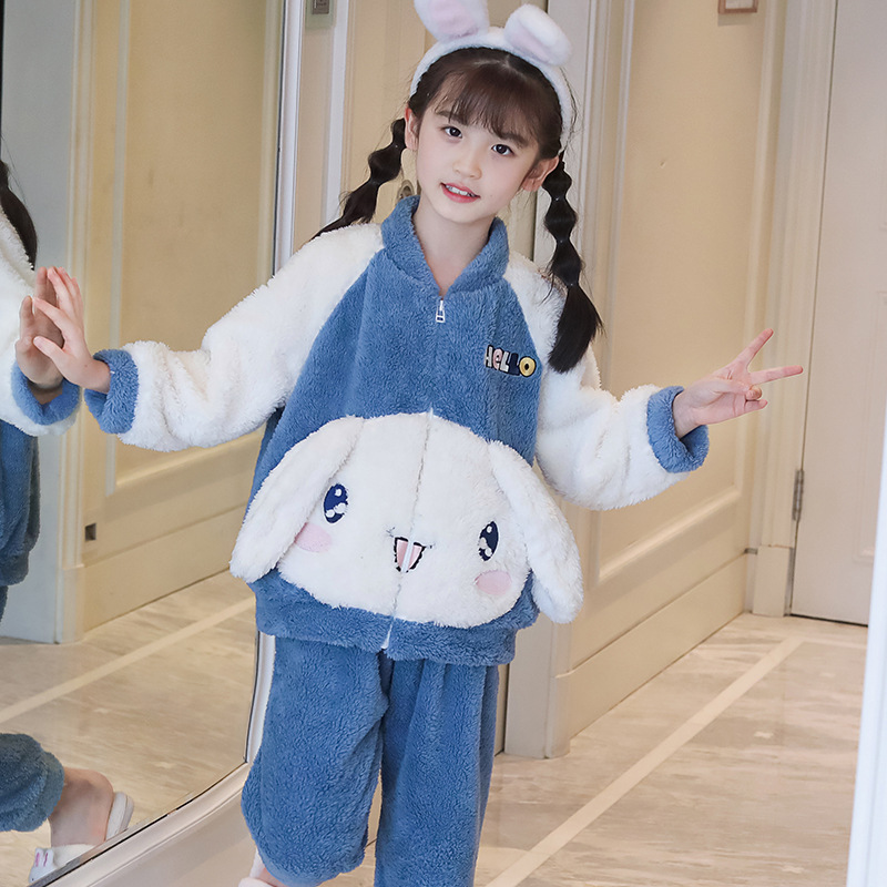 Children's winter velvet pijama for boys