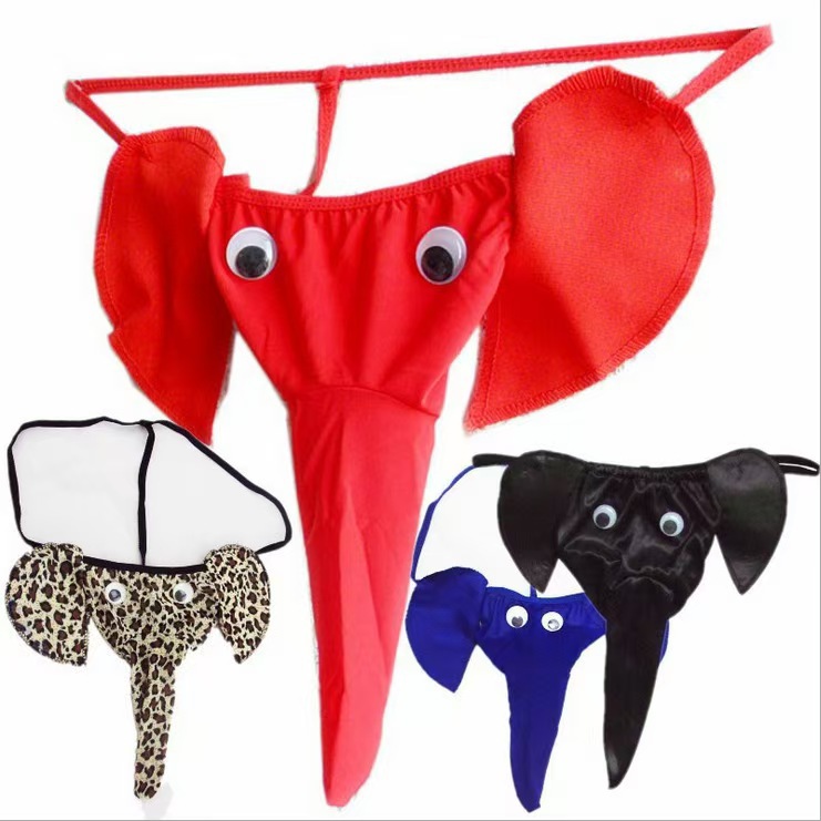Cartoon Sexy Men's Sexy Underwear Elephant Thong T-Pants Sexy Sexy Underwear Elephant Underwear Wholesale
