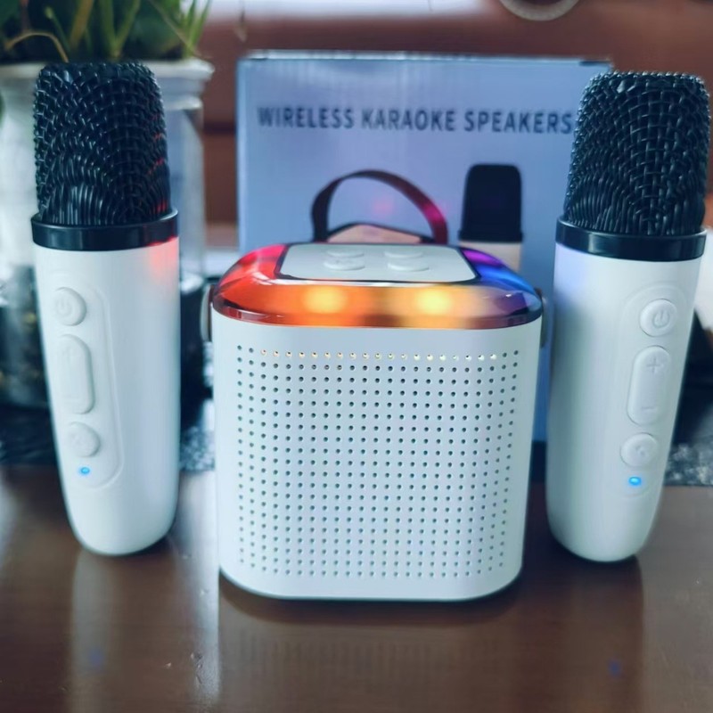Y1ブルートゥースオーディオk歌一体屋外ホームパーティーセット無線マイクマイクミニbluetoothスピーカー|undefined