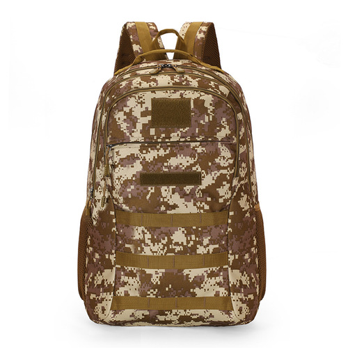 Outdoor backpack, mountaineering backpack, men's school bag, camouflage backpack, multi-functional travel three-level bag, large capacity for men and women
