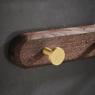 Solid Wood Clothes Hanging Hook Door Entrance Bathroom Door Hanging Hangers Wall Hanging Wall Walnut Hook Fitting Room Hangers