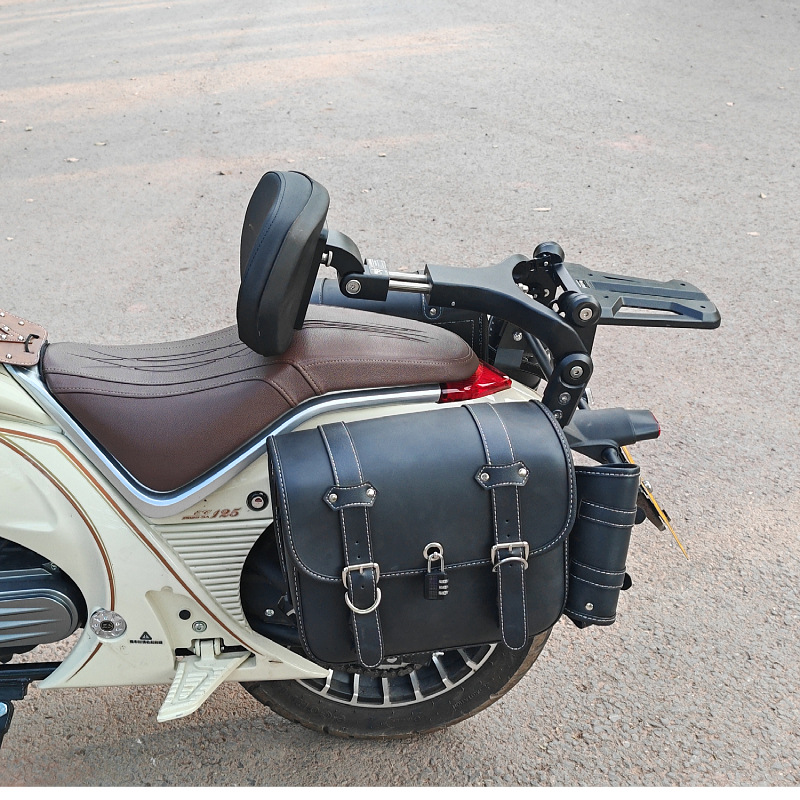 Suitable for Zongshen Yomi YOMI modified bumper guard bar folding rear backrest rear shelf side bag fender accessories