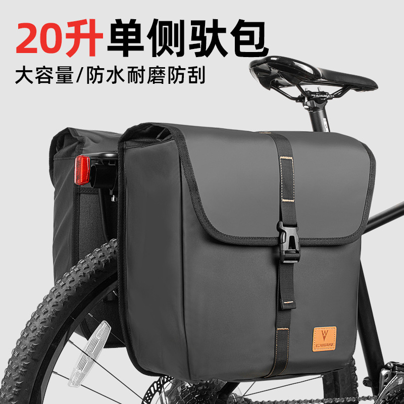 New Thickened Mountain Bike Bicycle Bag with Free Shipping, Tail Bag, Rear Rack Bag, Frame Bag, Rear Rack Bag, Cycling Bag