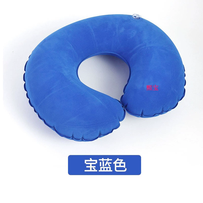 Заводская настройка надувной мебели для отдыха на открытом воздухе из ПВХ, надувная дорожная подушка, надувная U-образная подушка из ПВХ с флокированием