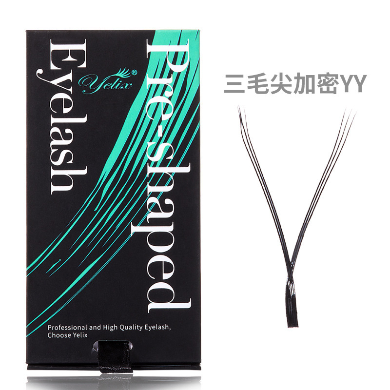 Fábrica de pestañas falsas europeas y estadounidenses transfronterizas natural densa 3D florecer densamente injerto de cabello de flores pestañas falsas