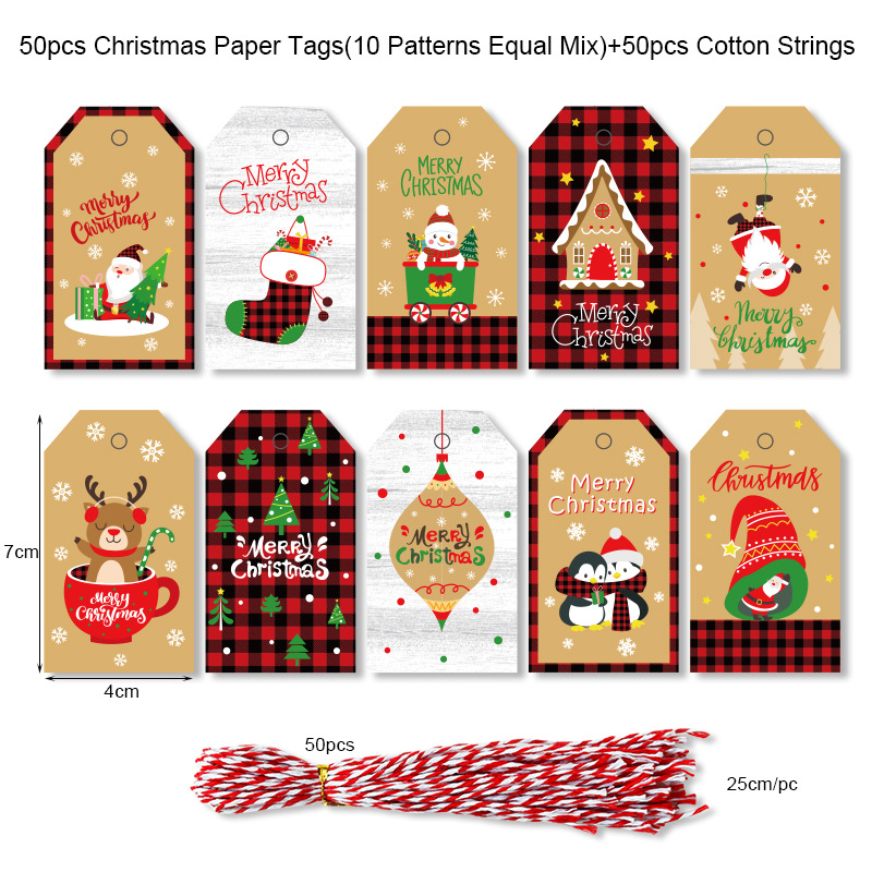 Christmas Cartoon Style Cute Santa Claus Paper Christmas Party Candy Decoration Card display picture 10