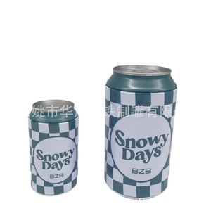 Can Metal Packaging Tin Can Round Socks Color Printing Packaging Box Round Can Set