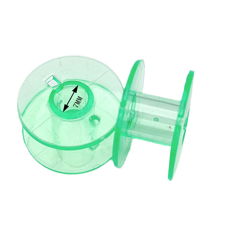Fábrica al por mayor universal máquina de coser cilindro de bloqueo engrosada bobina accesorios 2518P traje de bobina de plástico transparente