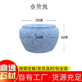 厂家定制实心柱脚石青石花岗岩石柱礅寺庙公园柱顶石柱脚石柱基石