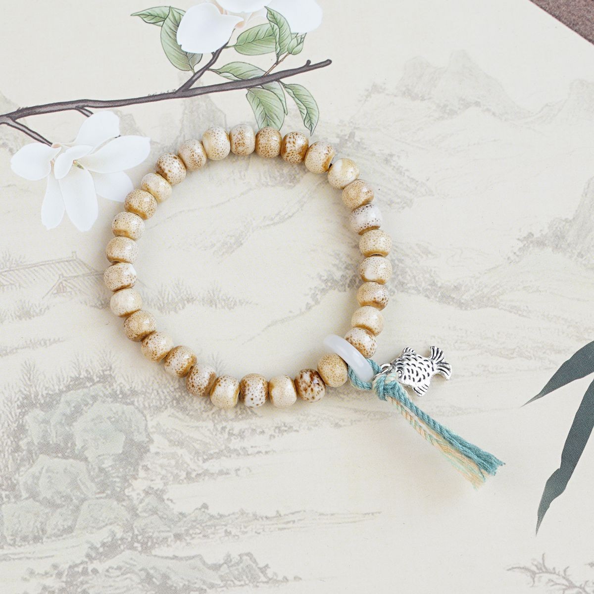 Pulsera de Cerámica para Mujer Hecho a Mano Diseño de Gato image 212