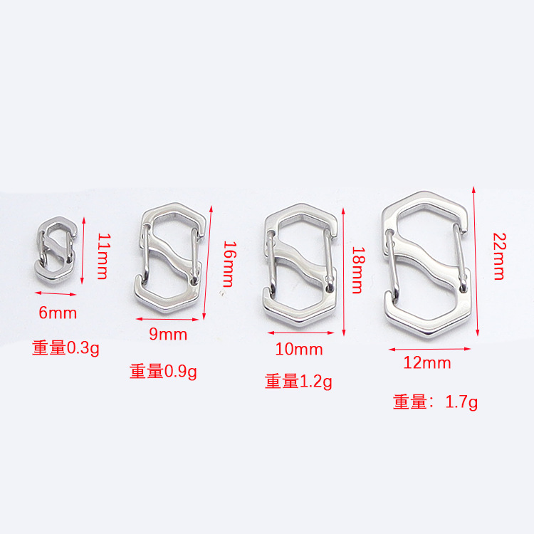 316ステンレスsバックルミニ八字バックルスプリングキーホルダーネックレスブレスレット調節バックルDIYアクセサリーアクセサリーアクセサリー