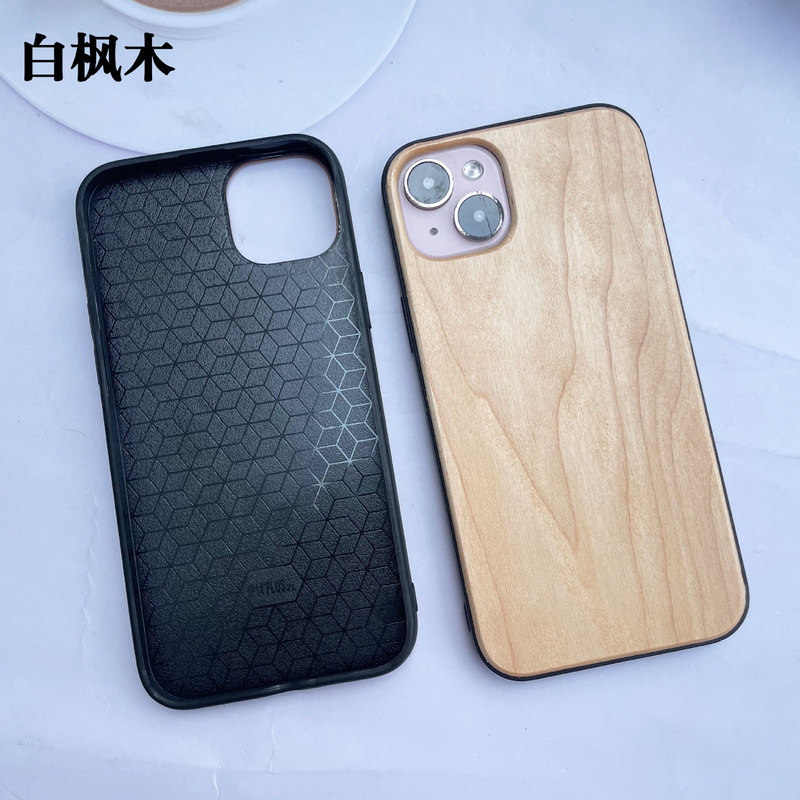iphone14promax/14/13/12 ソフト tpu 携帯電話ケースログケース Apple 14 木製保護カバーに適しています。|undefined