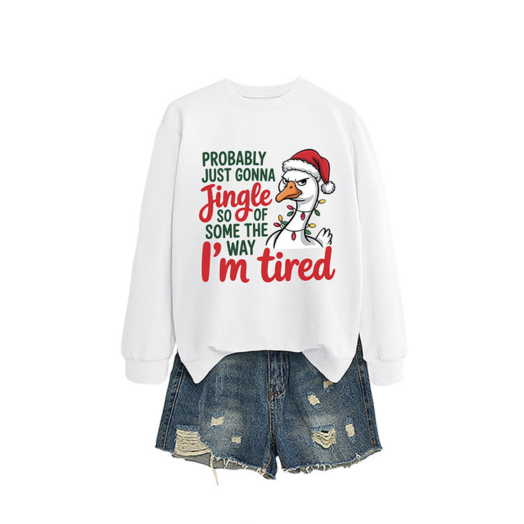 Unabhängige Website: Lustiges und süßes Damen-Sweatshirt „Probably Just Gona“ für Herbst/Winter_voghion.com