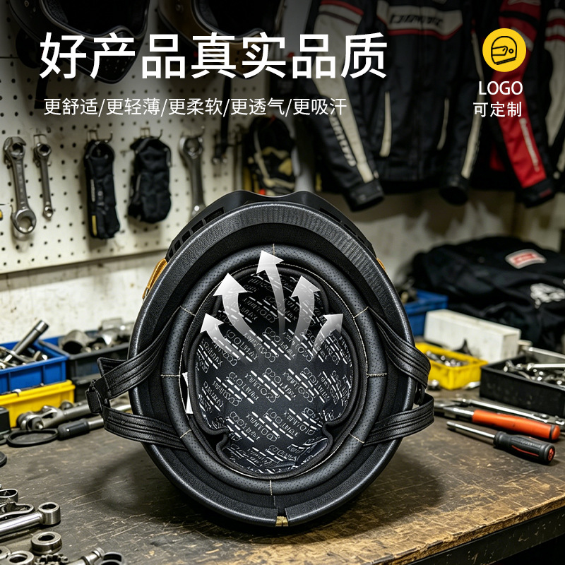 Electric Vehicle Inner Lining Pads, Removable and Washable, Motorcycle Helmet Inner Lining Pads for Men and Women, Breathable and Sweat-Absorbing Sponge Pads for All-Season Riding